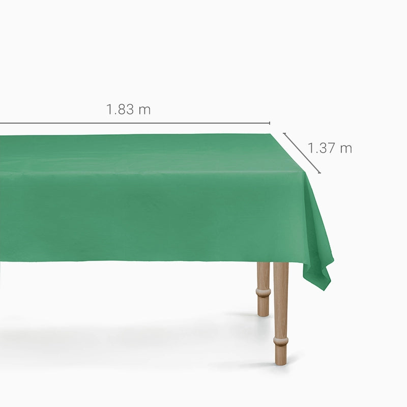 Mantel Plástico Plegado Impermeable 1.37 x 1.83 m Verde Oscuro