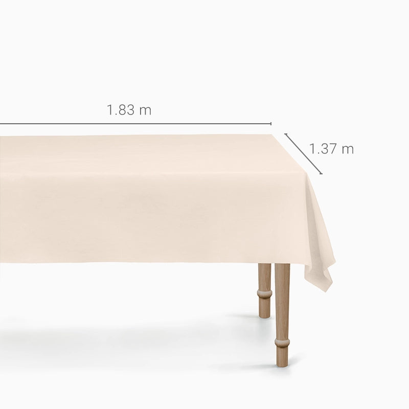 Mantel Plástico Plegado Impermeable 1.37 x 1.83 m Beige