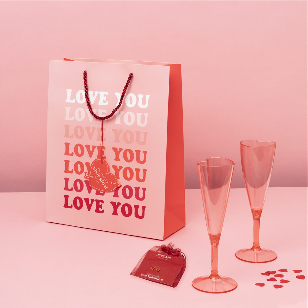 Juwelengeschenk -Kit Valentinstag "Love You" "