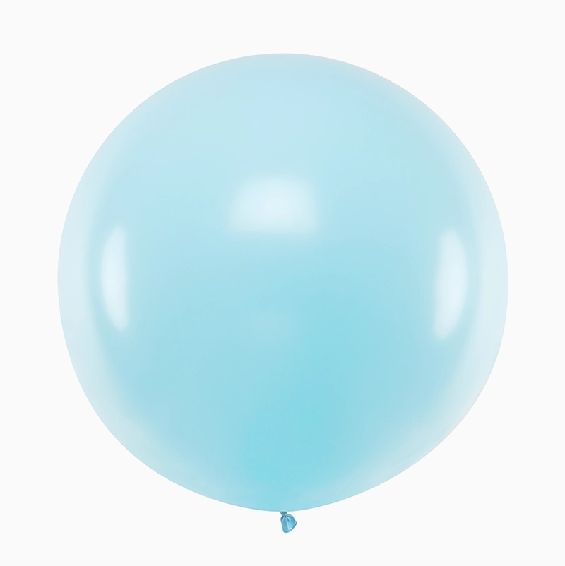 Globo Jumbo Látex XL 60 cm Azul Bebé Pastel