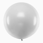 Jumbo-Latexballon XXL 100 cm Silber