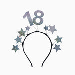 Diadema 18 Cumpleaños Plata Estrella