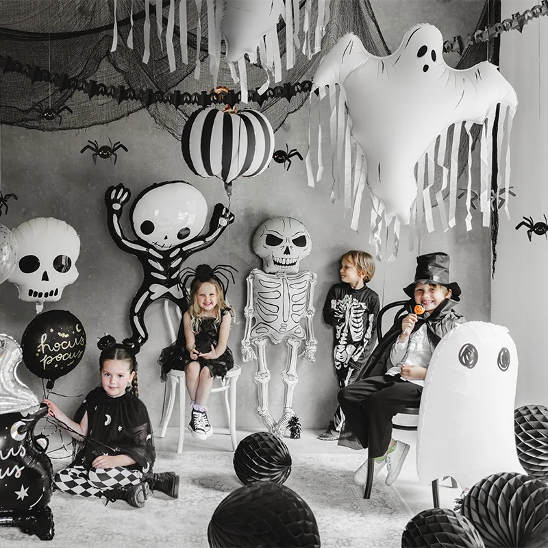 Globo Fail Pumplaza 39 x 38 cm Halloween Black Stripes