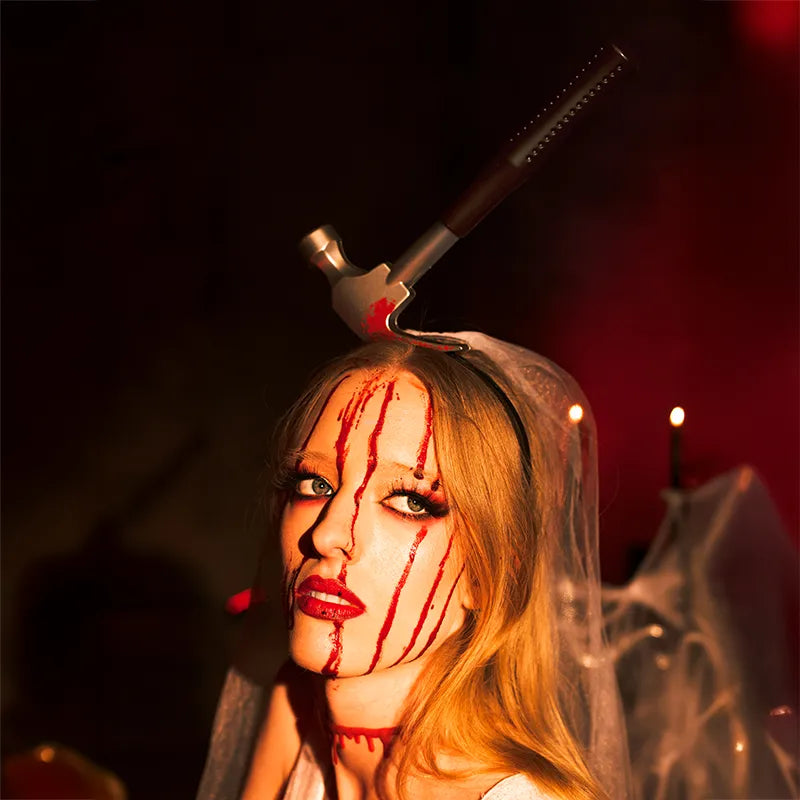 Bloody Hammer Halloween Stirnband
