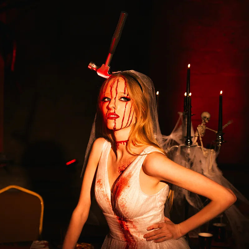 Bloody Hammer Halloween Stirnband