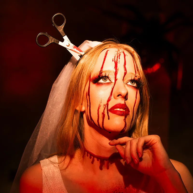 Diadema Halloween Tijera Ensangrentada