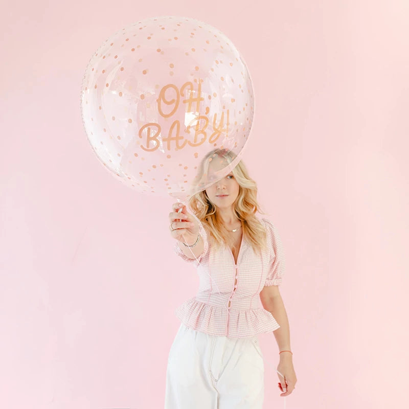 Transparenter Blasenballon 60 cm Oh Baby