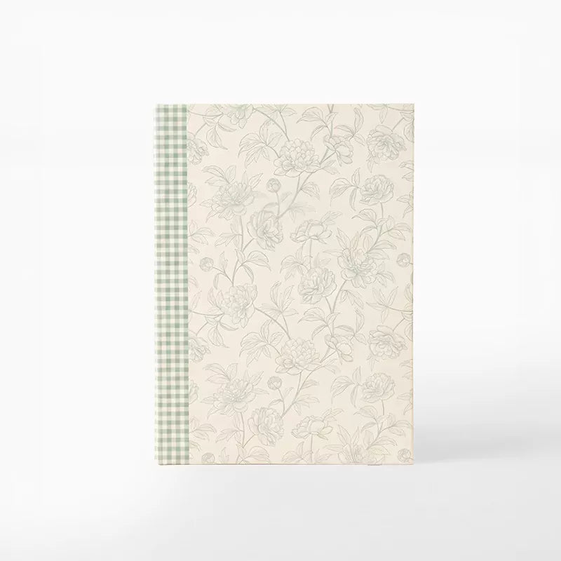 Inspiracion con Libretas Tapa Blanda 10.5 x 1.7 x 14.7 cm Floral con Vichy