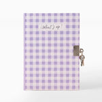 Diario con Candado 13.5 x 1.8 x 16 cm Vichy Lavanda