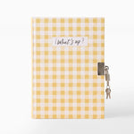 Diario con Candado 13.5 x 1.8 x 16 cm Vichy Amarillo