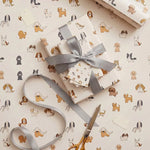 Papel de Regalo 70 cm x 2 m Blanco con Perritos