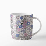 Taza Cerámica 350 cc Floral Azul
