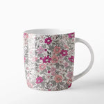 Taza Cerámica 350 cc Floral Rosa