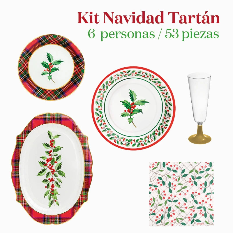 Basic Christmas Kit Acebo 6 people