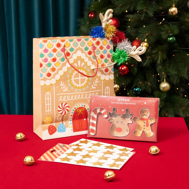 Kit de presente de bolsa de Natal gugibre