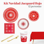 Christmas Build Kit Red embroidery 12 people