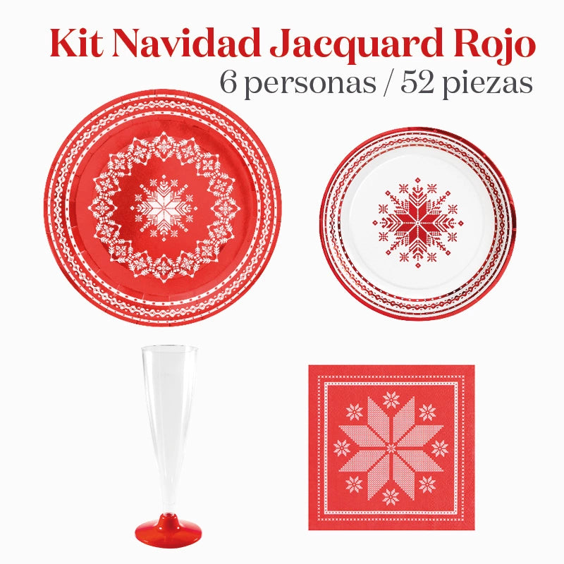 BASIC BASIC KIT Red embroidery 6 people