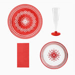 Basic Basic Kit Red Stickerei 6 Personen