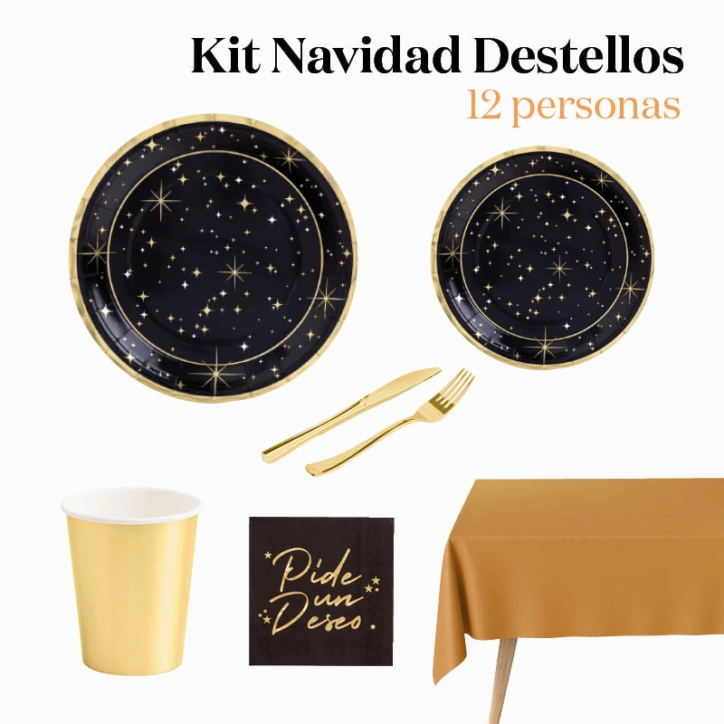 CHRISTMAS PREMIUM TABLE KIT FLATS 12 PEOPLE