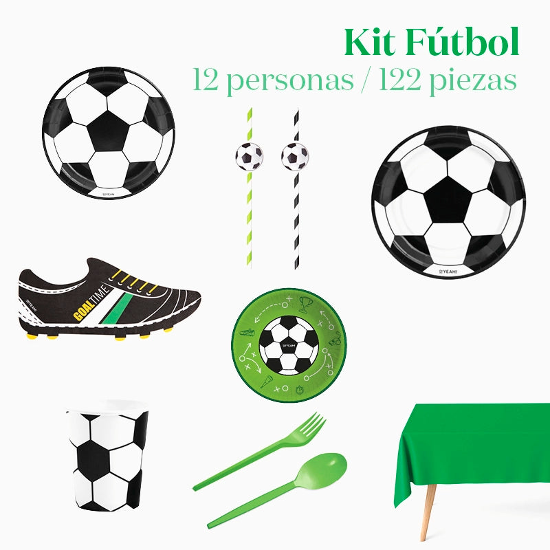 Kit Tavolo Premium 12 persone Calcio 121 pezzi