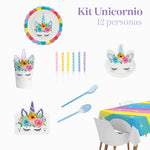 Kit Mesa Premium 12 Personas Unicornio