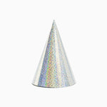 Iridescent party hats