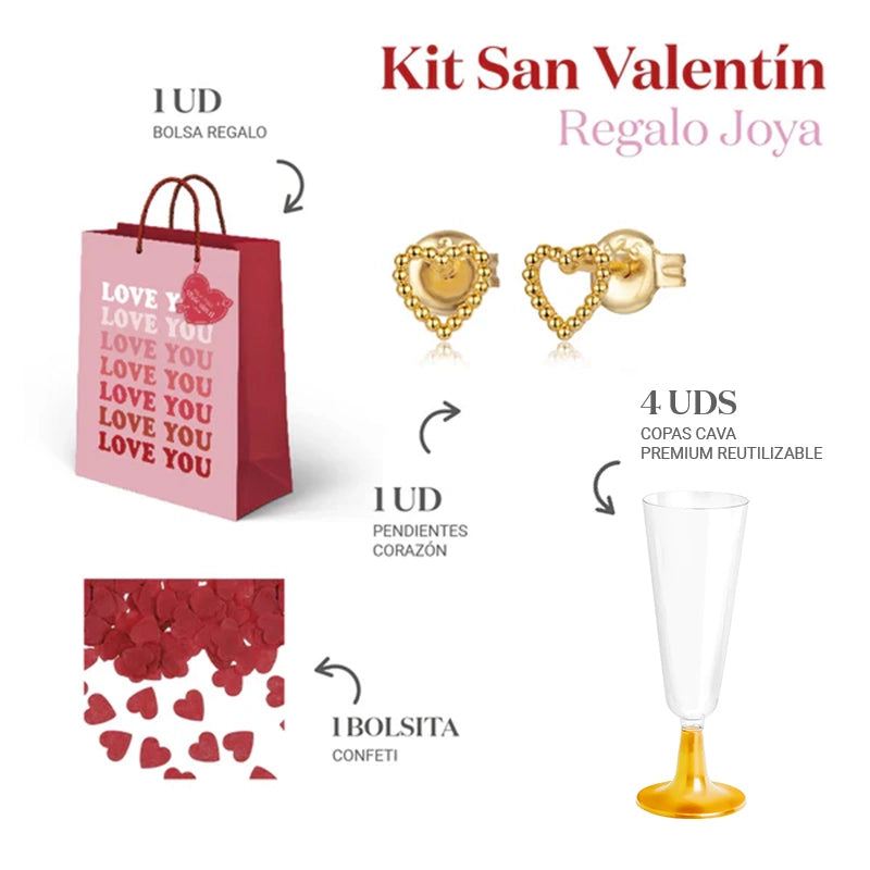 Inspiracion con Kit Regalo Joya Bolsa San Valentín "Love You"