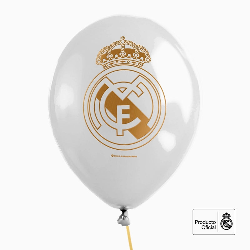 Set Globos Látex Ø 30 cm Real Madrid