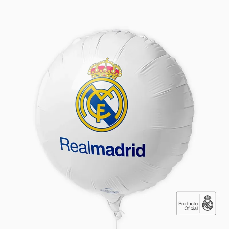 Globos Foil Redondo Ø 45 cm Real Madrid