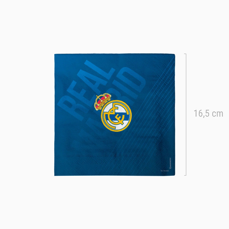 Servilleta Papel 33 x 33 cm Real Madrid
