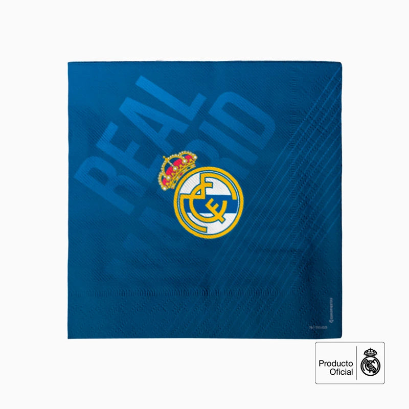 Servilleta Papel 33 x 33 cm Real Madrid