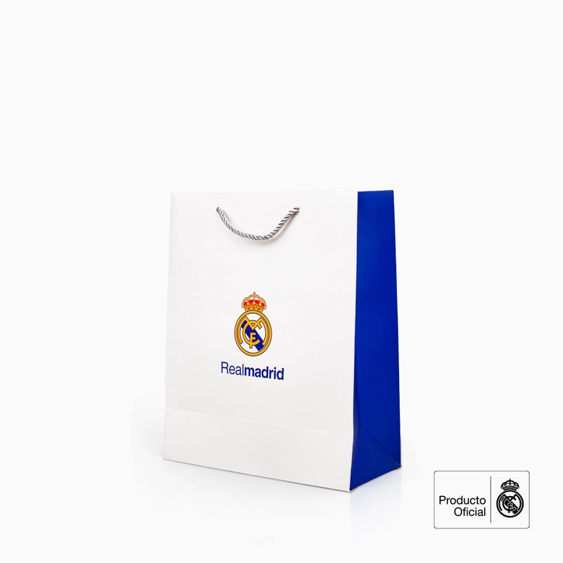 Bolsa Regalo Pequeña Cartón 18 x 10 x 23 cm Real Madrid