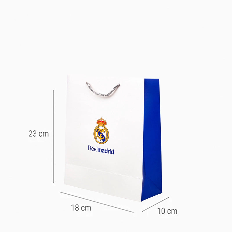 Bolsa Regalo Pequeña Cartón 18 x 10 x 23 cm Real Madrid