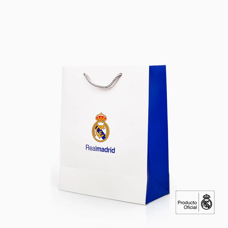 Bolsa Regalo Mediana Cartón 26 x 10 x 32 cm Real Madrid