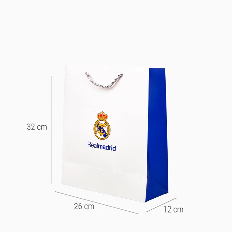 Bolsa Regalo Mediana Cartón 26 x 10 x 32 cm Real Madrid