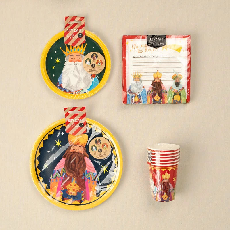 Kit Mesa Basic Noche de Reyes Magos 6 Personas 48 piezas