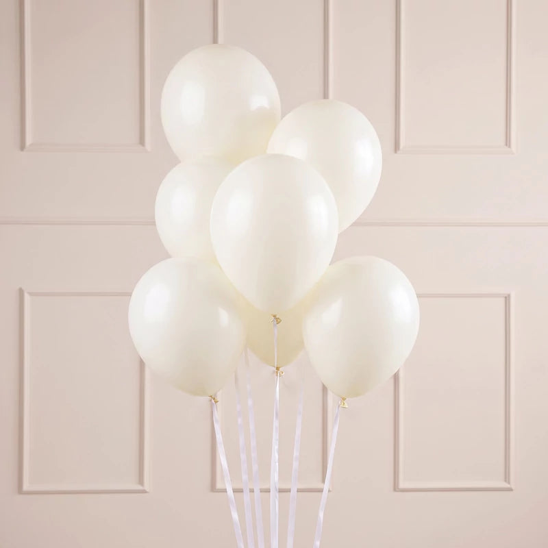 Inspiracion con Globo Látex 30 cm Blanco Roto Pastel