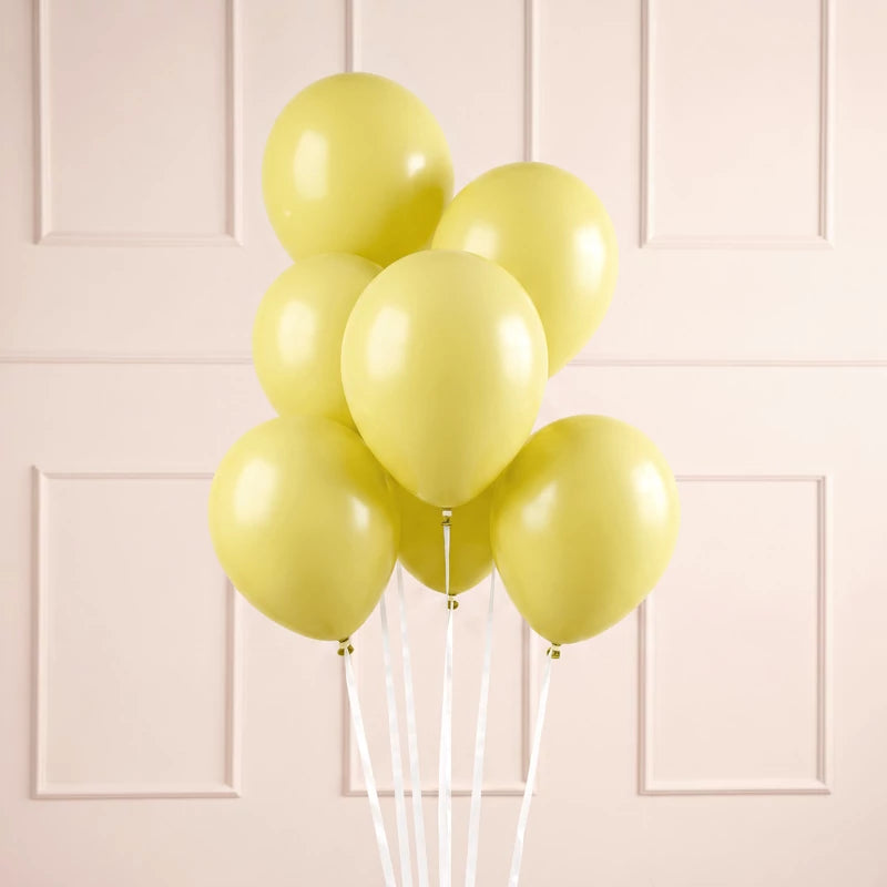 Inspiracion con Globo Látex 30 cm Amarillo Miel Pastel