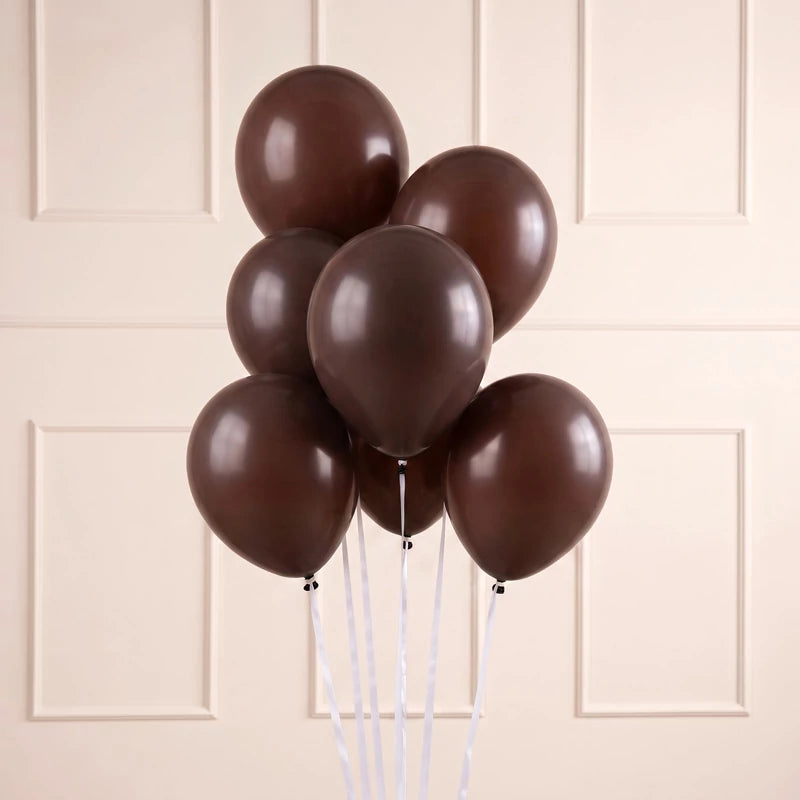 Inspiracion con Balão Látex 30 cm Pastel Castanho Chocolate