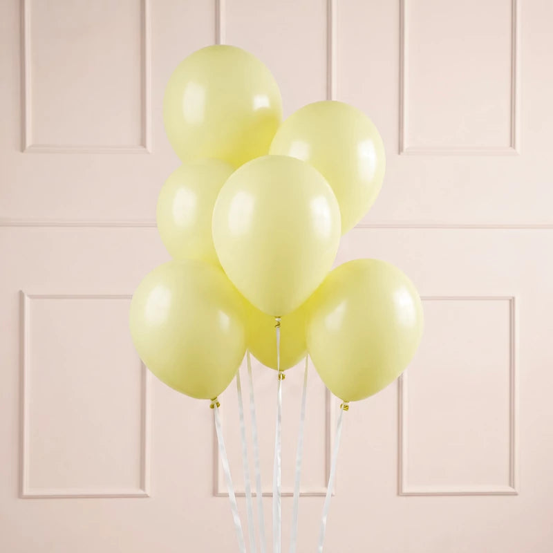 Inspiracion con Balão Látex 30 cm Amarelo Pastel