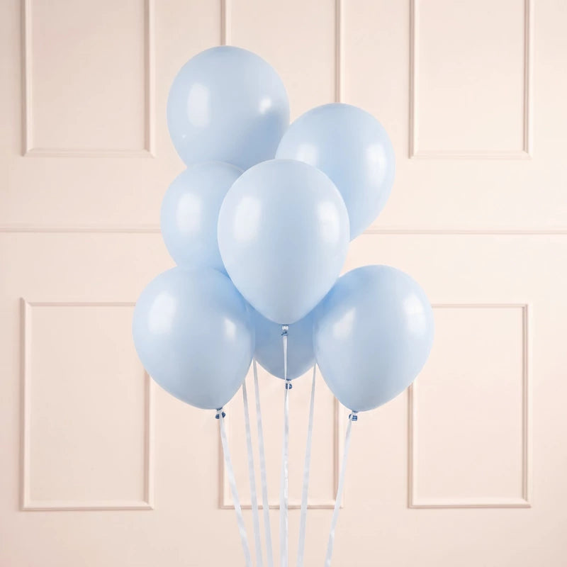 Inspiracion con Globo Látex 30 cm Azul Bruma Claro Pastel