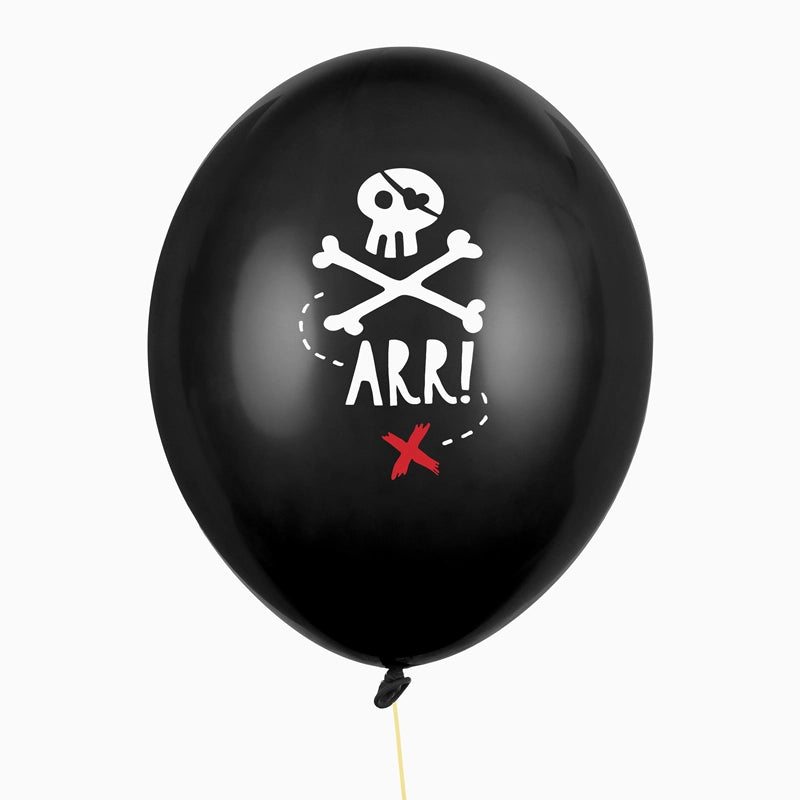 Set Globo Látex Ø 30 cm Pirata