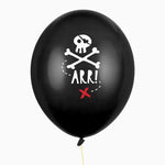 Set Globo Látex Ø 30 cm Pirata