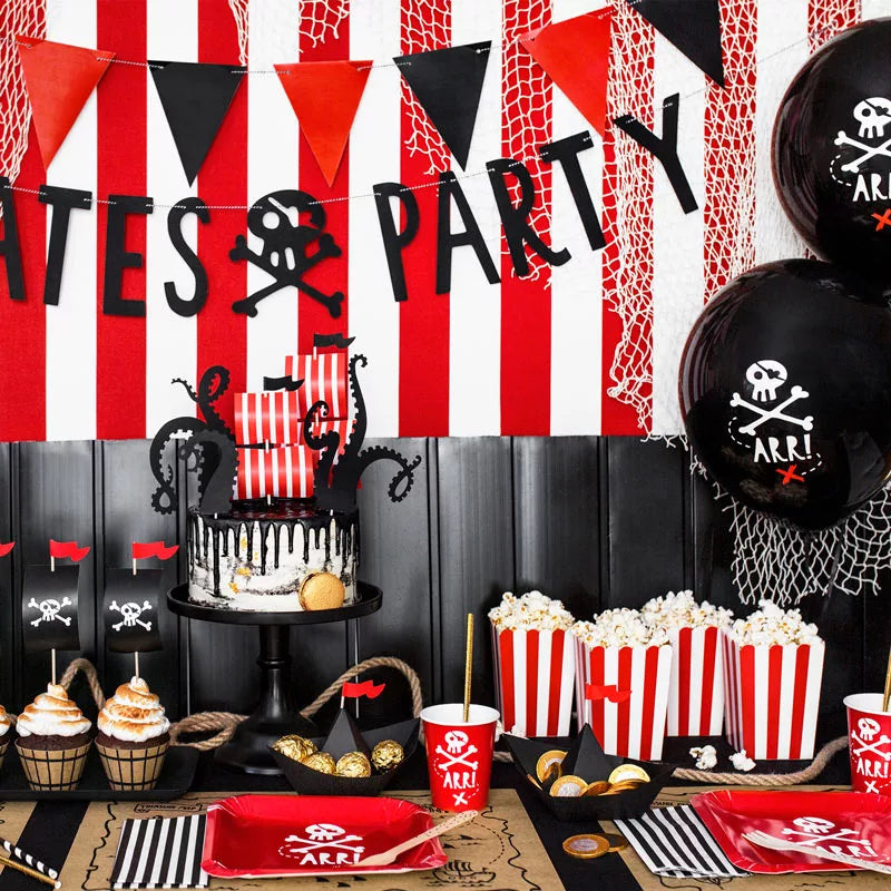 Set Globo Látex Ø 30 cm Pirata