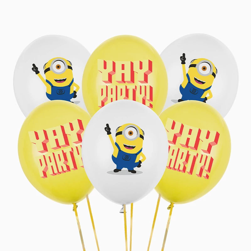 Set Globos Látex 30 cm Minions