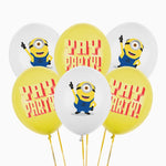 Set Globos Látex 30 cm Minions