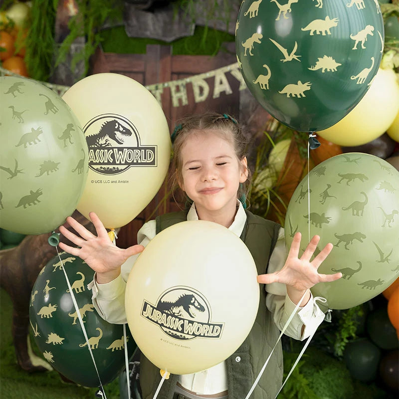 Inspiracion con Set Globos Látex 30 cm Jurassic World