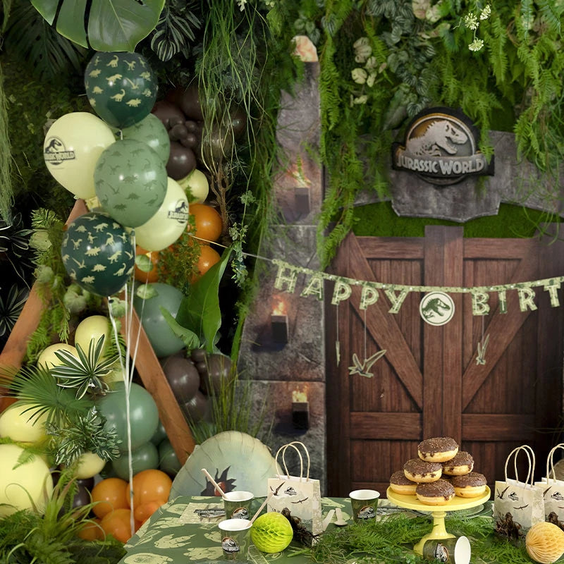 Set Globos Látex 30 cm Jurassic World