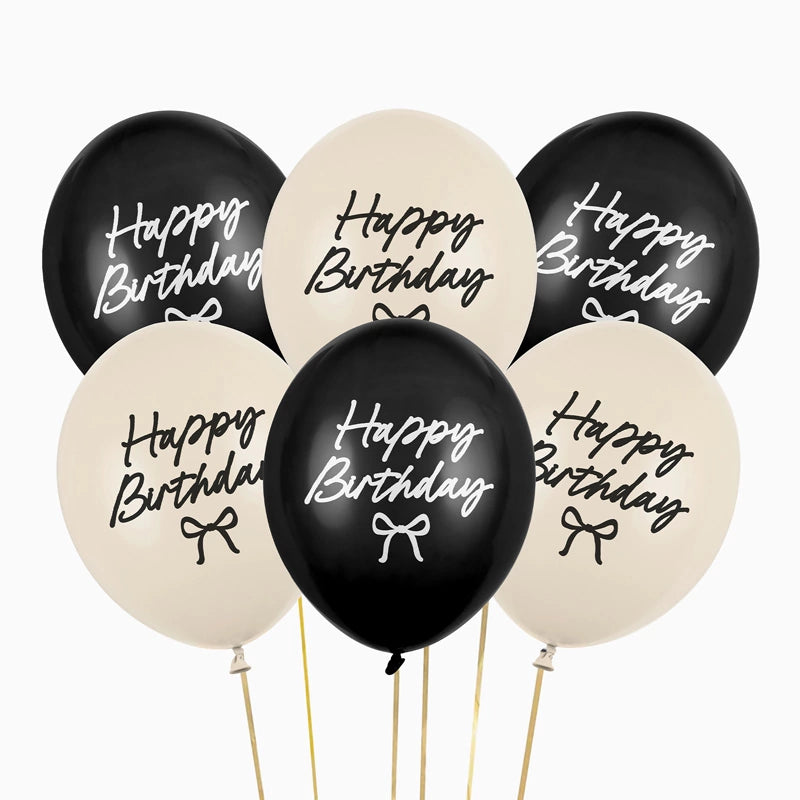 Latexballon-Set 30 cm 'Happy Birthday'