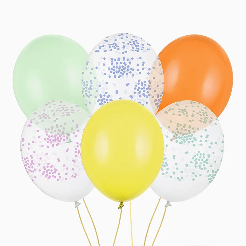 Ensemble de ballons en latex 30 cm Confettis